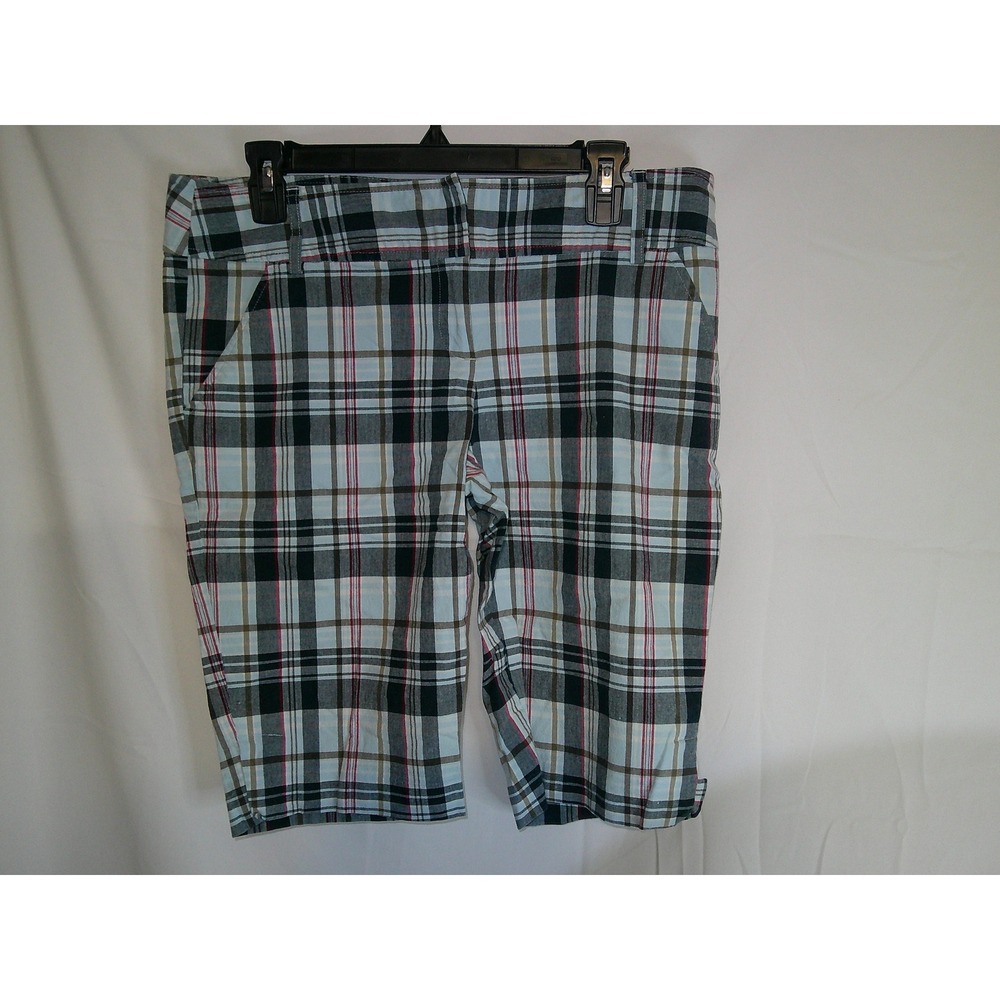 Tracy Evans Limited Plaid Capri Pants Women Size 11 Cropped‎ Trousers